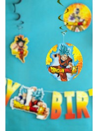 SET 5 SUSPENSIONS SWIRLS DRAGON BALL SUPER © DIA 17CM X 60CM