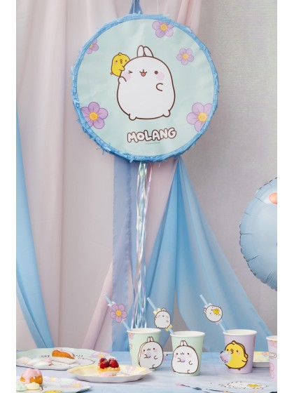 FOLDABLE GREEN PINATA TO PULL MOLANG® DIA 40CM