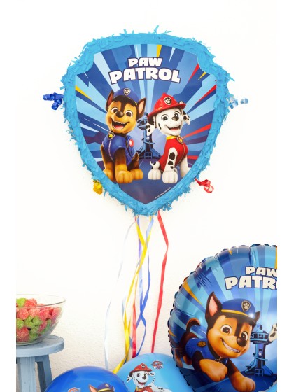 PINATA PLIABLE BLEUE A TIRER PAT’PATROUILLE © 33CM X 38CM X 9CM