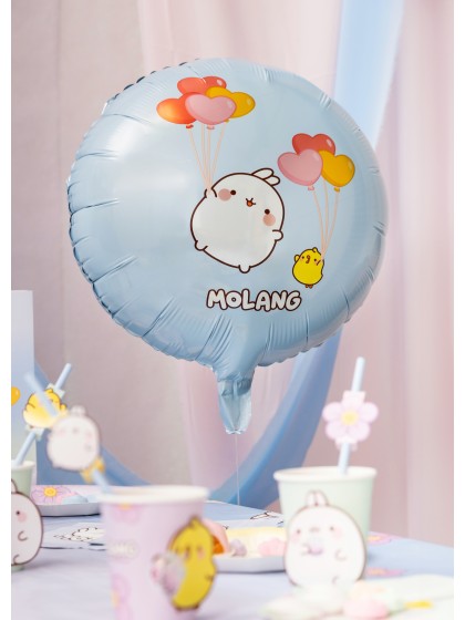 ROUND MYLAR BALLOON MOLANG © DIA 43CM