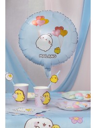 BALLON MYLAR ROND MOLANG © DIA 43CM