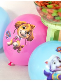 6 LATEX BALLONS 2 SORTIERT ROSA PAW PATROL © DIA 27CM