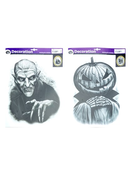 THERMOSTATIQUE HALLOWEEN - 2 SORT. KÜRBIS - ALT ZAUBERER 27CM X 36CM