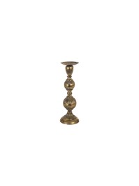 CHANDELIER METAL DORE EFFET VIEILLI DIA 13CM X 43CM