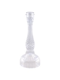KERZENHALTER FACKELKERZE GLAS TRANSPARENT SYMPHONIE GM DIA 10.5CM X 27CM