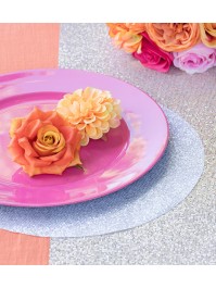 SHINY RASPBERRY PP CHARGER PLATE DIA 33CM