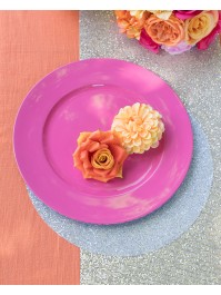 SOUS-ASSIETTE PP FRAMBOISE BRILLANT DIA 33CM