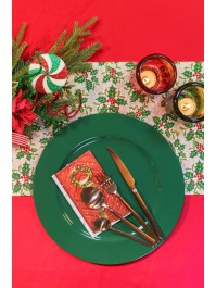 SOUS-ASSIETTE PP VERT EVERGREEN BRILLANT DIA 33CM