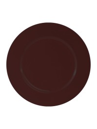 SHINY MAPLE BROWN PP CHARGER PLATE DIA 33CM