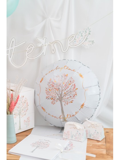 ROUND FOIL BALLOON MON BAPTEME DIA 43CM