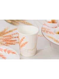 8 CUPS 250ML PLASTIC FREE UN JOUR PRECIEUX DIA 5.2CM X 8.8CM / DIA TOP 7.5CM