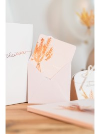 8 DANKKARTEN MIT UMSCHLAGEEIN KOSTBARER TAG 10CM X 10CM