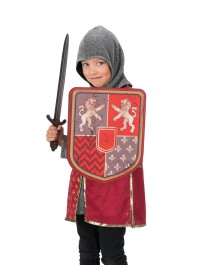 SCHILD RITTER LÖWE ROT IN SCHAUM 28.5CM X 35CM