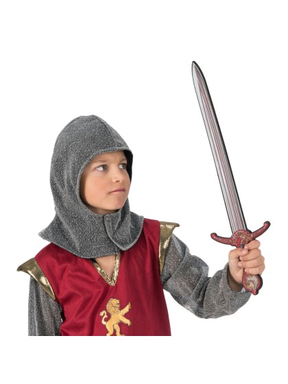 EPEE CHEVALIER LION ROUGE EN MOUSSE 12.35CM X 50CM