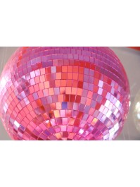FUCHSIA DISCO BALL DIA 25CM X 26CM HT