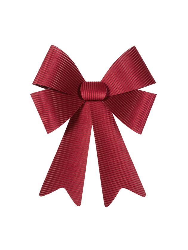 1 MAXI BURGUNDY CORDUROY VELVET BOW 50.8CM X 66CM