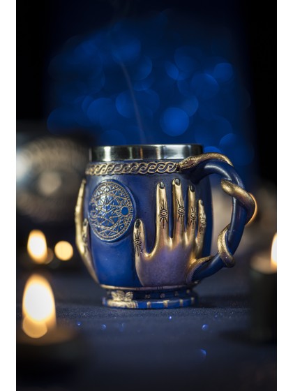 MUG KUNSTHARZ MAGIE SCHWARZ 8.5CM X 16CM X 12.5CM