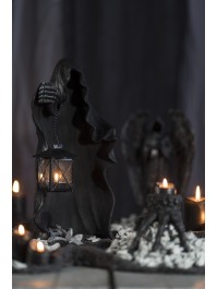 FANTOME NOIR AVEC LANTERNE 20CM X 18CM X 40CM