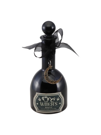 FLÄSCHCHEN MAGIE SCHWARZ HALLOWEEN DIA 8CM X 19.5CM