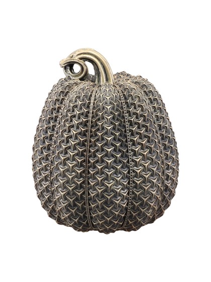 CITROUILLE BRONZE TEXTUREE DIA 16.5CM X 20.5CM