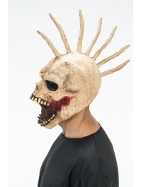 MASQUE LATEX TETE DE MORT PUNK 22CM X 45CM