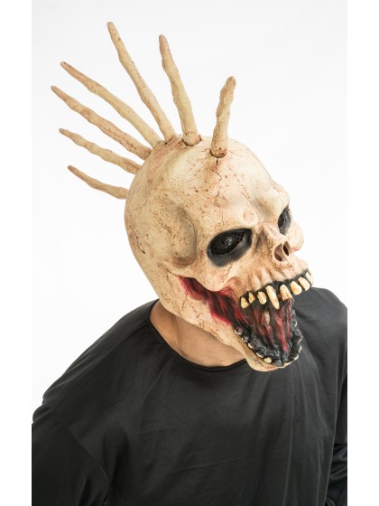 LATEX MASK PUNK SKULL HEAD 22CM X 45CM