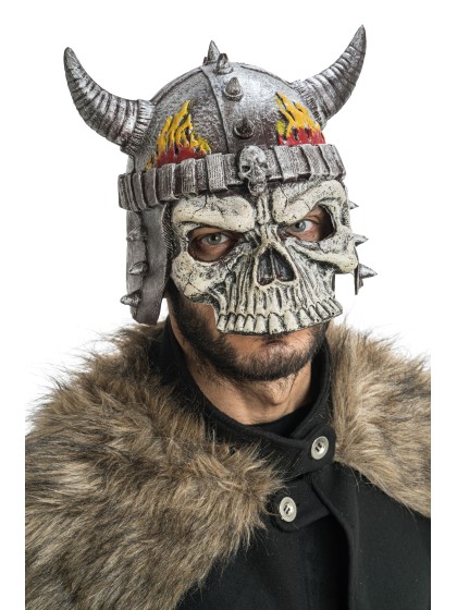 CASQUE VIKING TETE DE MORT MOUSSE DE LATEX 25CM X 20CM X 23CM