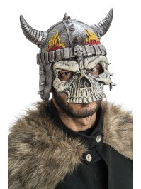 LATEX RUBBER SKULL VIKING HELMET 25CM X 20CM X 23CM