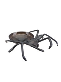 SCHALE KUNSTSTOFF SPINNE SCHWARZ 22CM X 24CM X 6CM