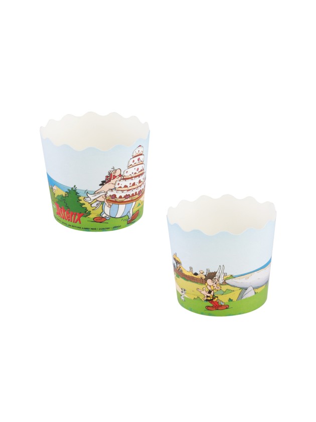 SET 12 FORM CUPCAKES PAPIER ASTERIX® DIA 6CM/7.5CM X 6CM