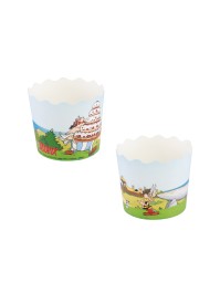 SET 12 FORM CUPCAKES PAPIER ASTERIX® DIA 6CM/7.5CM X 6CM