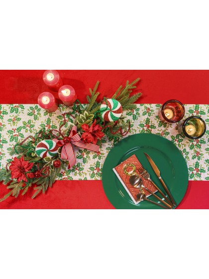 NAPPE VELOURS LUXE 210GSM ROUGE 145CM X 240CM