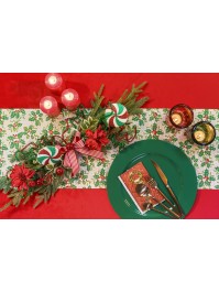 NAPPE VELOURS LUXE 210GSM ROUGE 145CM X 240CM