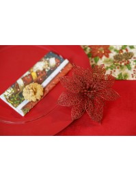 NAPPE VELOURS LUXE 210GSM ROUGE 145CM X 240CM