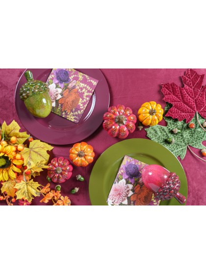 DELUXE VELVET PLUM TABLECLOTH 210GSM 145CM X 240CM