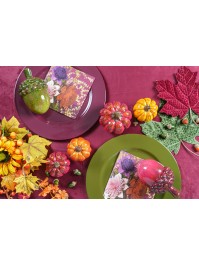 TISCHDECKE SAMT LUXUS 210GSM PLUM 145CM X 240CM