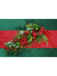 NAPPE VELOURS LUXE 210GSM VERT EVERGREEN 145CM X 240CM