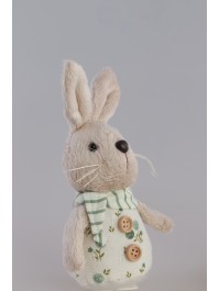 HASE DEKO AUFHÄNGEN GRÜN SALBEI CHARLIE 2 SORT. 7CM X 5.5CM X 17CM
