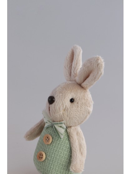 HASE DEKO AUFHÄNGEN GRÜN SALBEI CHARLIE 2 SORT. 7CM X 5.5CM X 17CM