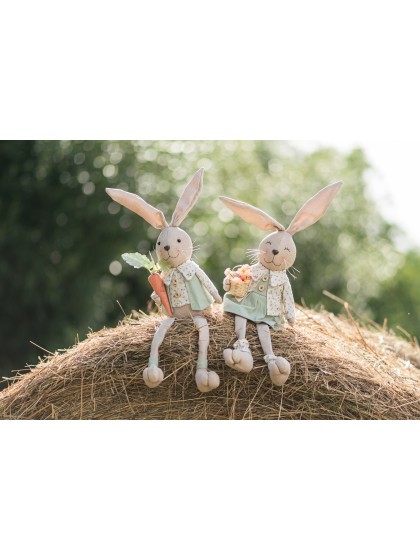 HASE ASSIS GRÜN SALBEI CHARLIE 2 SORT. 19CM X 10CM X 68CM