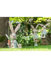 LAPIN ASSIS VERT SAUGE CHARLIE 2 ASS 19CM X 10CM X 68CM