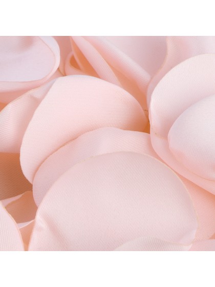 BAG OF 50 PASTEL PINK SATIN ROSE PETALS AROUND 3CM X 4CM