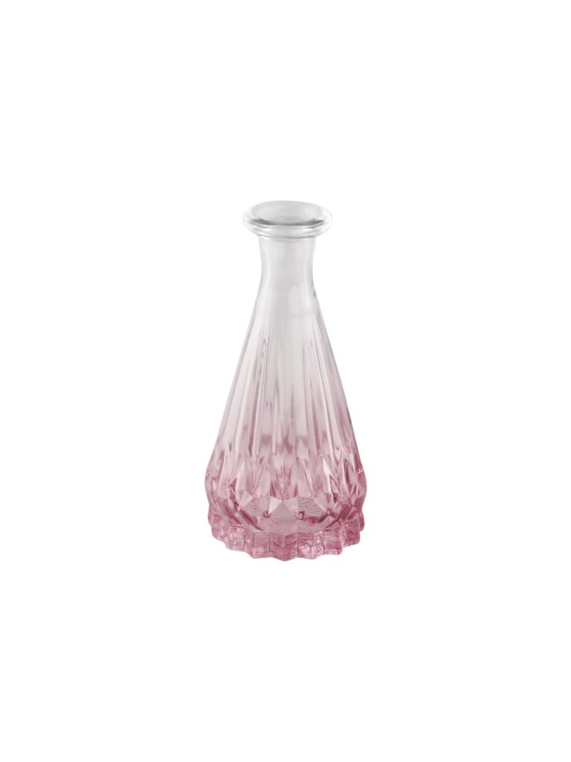 MINI VASE ALEXANDRINE GLAS DEGRADE ROSA BLUSH DIA 5CM X 10.7CM