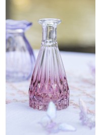 MINI VASE ALEXANDRINE VERRE DEGRADE ROSE BLUSH DIA 5CM X 10.7CM