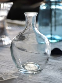 MINI CLEAR GLASS JEANNETTE VASE DIA 7.5CM X 11CM