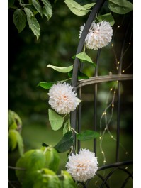 GIRLANDE 9 DAHLIEN ELFENBEIN 220CM
