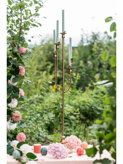 MAJESTIC ASYMMETRIC CANDLESTICK 5 BRANCHES DIA 20CM X 110CM