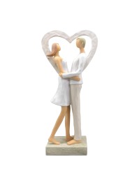 STANDING COUPLE LOVE MOMENT 11.5CM X 6CM X 27.5CM
