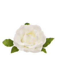 IVORY ROSE HEAD DIA 28CMX 18CM