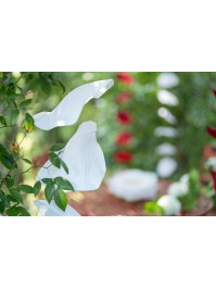 GARLAND WITH 10 BIG WHITE ROSE PETALS 28CM X 28CM X 180CM